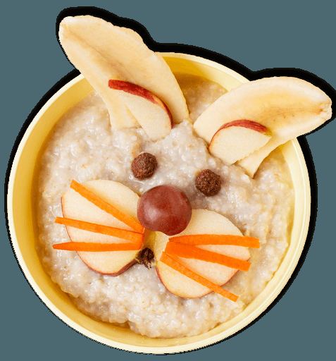Bunny-face porridge bowl