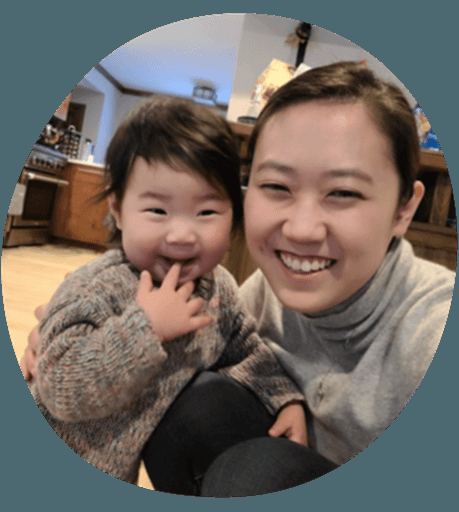 Kay with her daughter