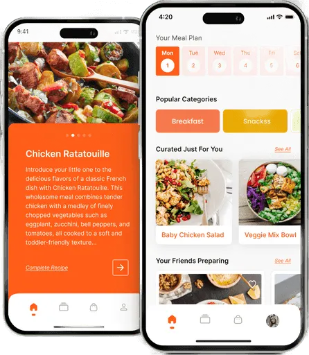 The family app on phone and laptop